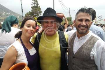  Baño de autoridades en las bodas de oro de la Traída del Agua (Foto TA)